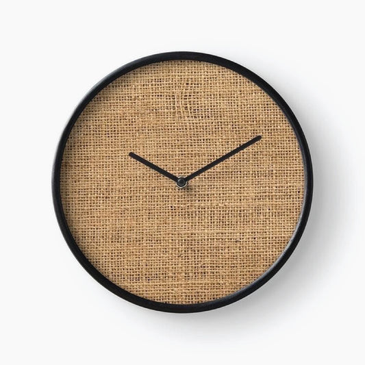 Wooden Base Wall Clock with Black Elegant Border – Modern Minimalist Home Décor