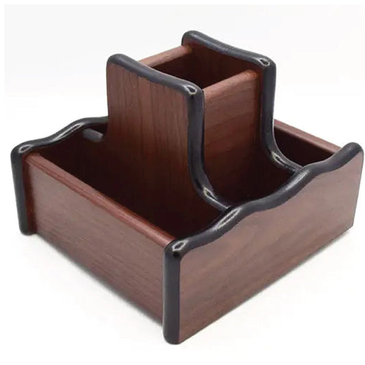Wooden Table Stationery Holder | Unique Office Desk Organizer