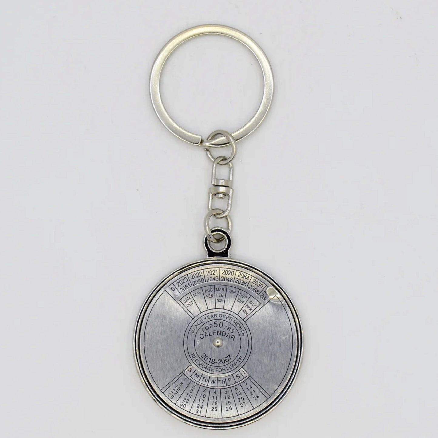 Round Silver Dial Keychain | Elegant Corporate Giveaway