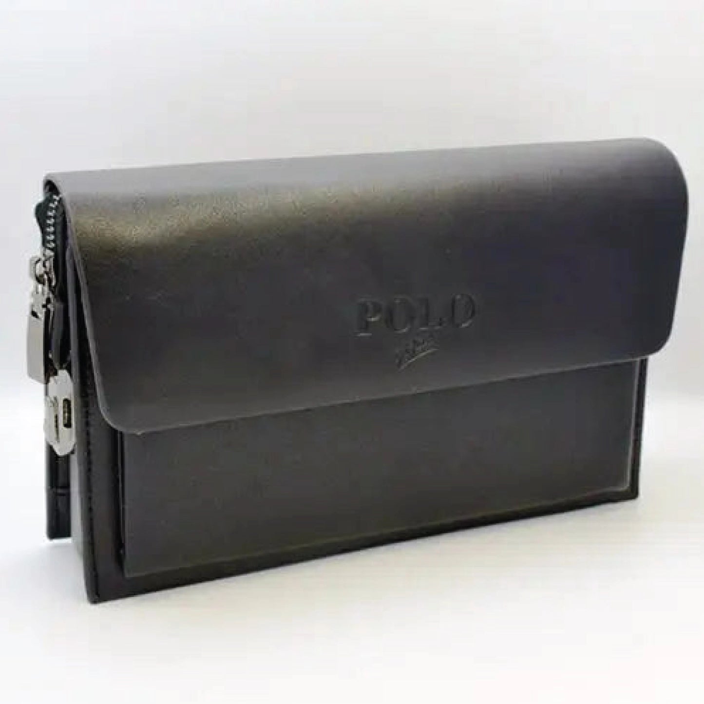 Black Leather Office Bag | Premium Executive Laptop & Document Bag