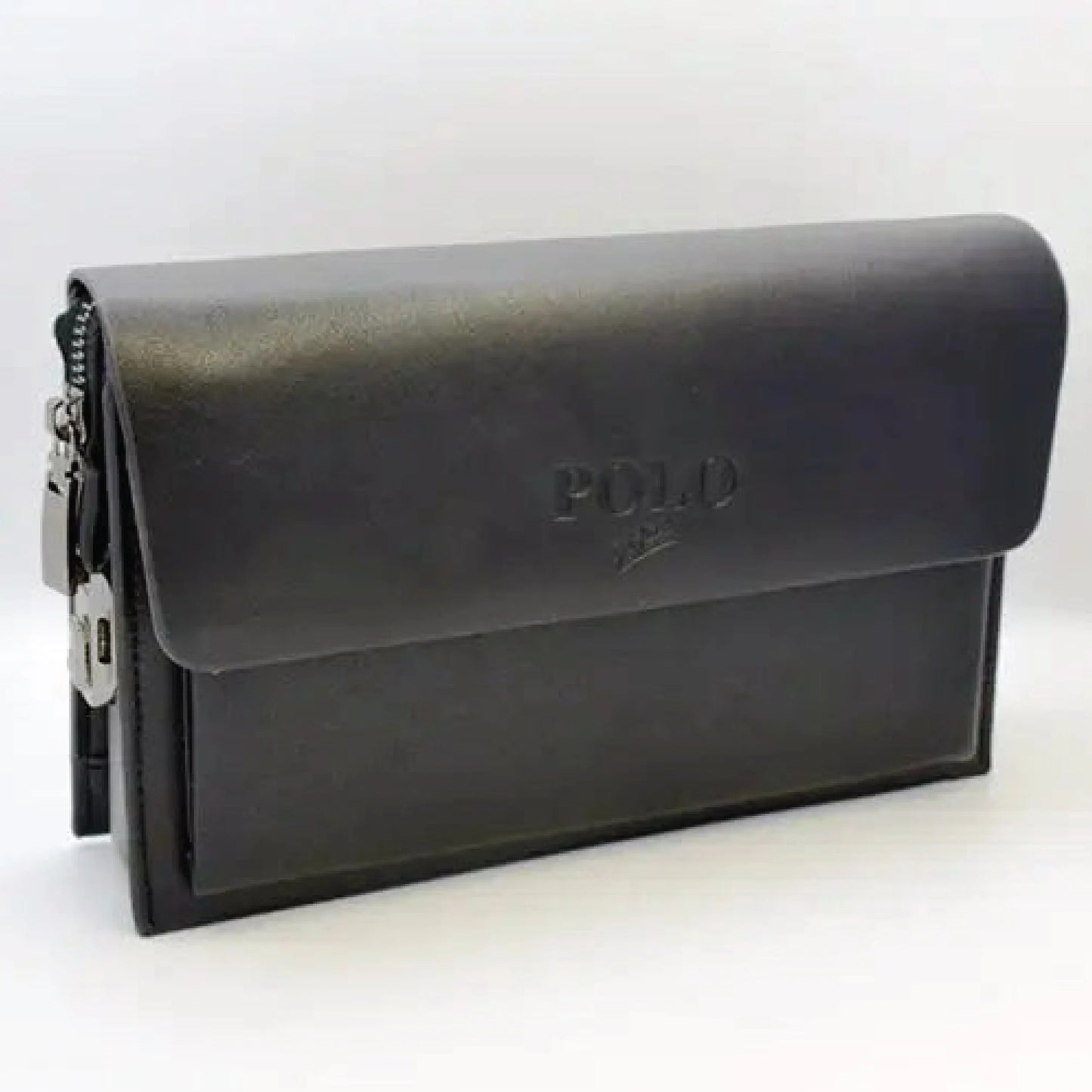 Black Leather Office Bag | Premium Executive Laptop & Document Bag