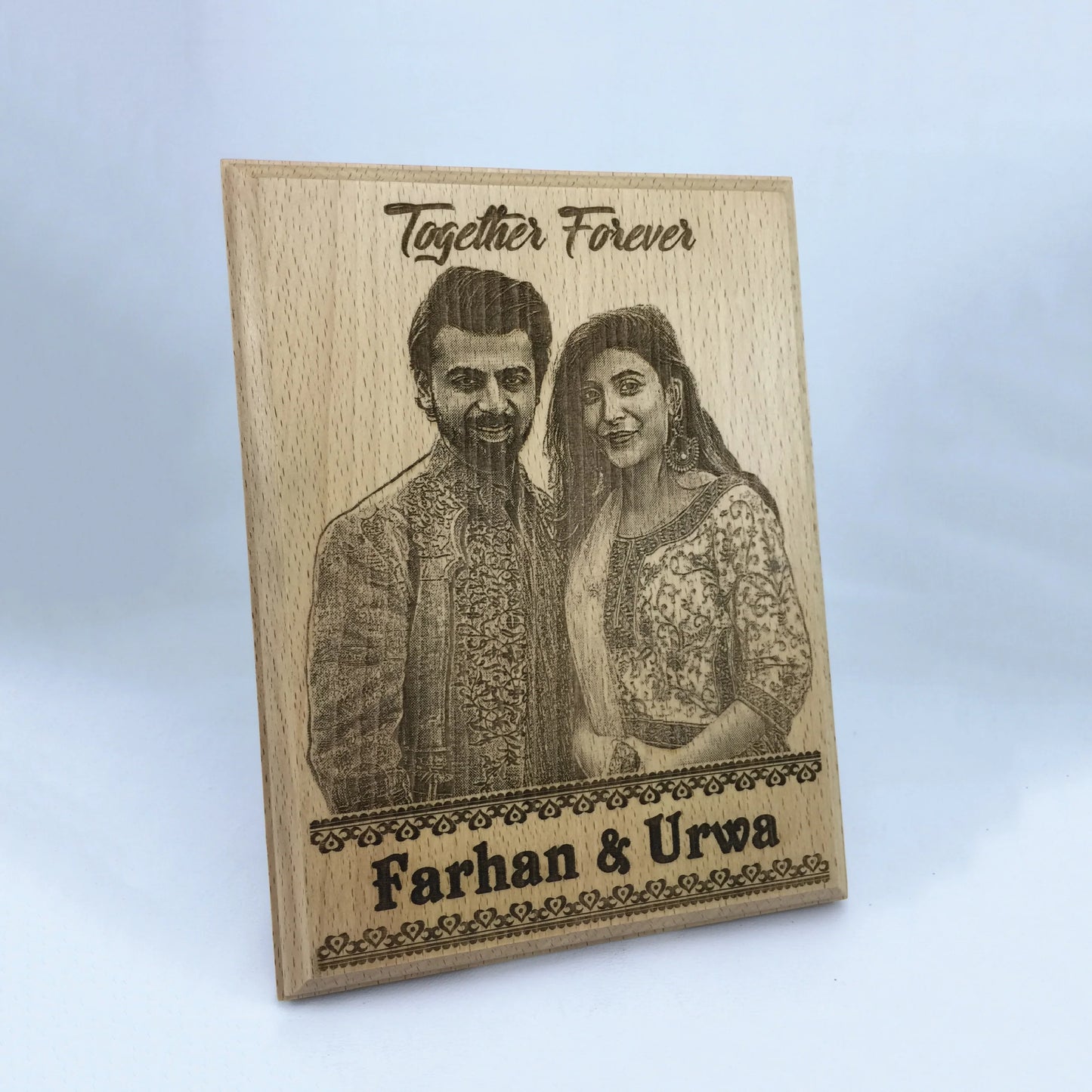 All Style Engraving on Wooden Frame | Custom Laser Engraved Gift & Décor