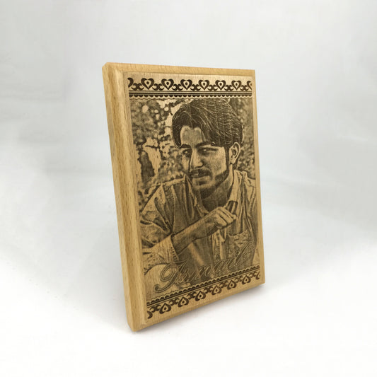 All Style Engraving on Wooden Frame | Custom Laser Engraved Gift & Décor