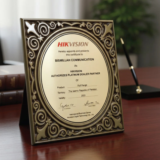 Premium Ornate Bronze-Finish Oval Shield Award Plaque