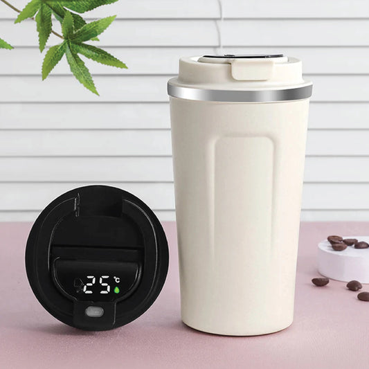Smart Digital Temperature Bottle – Black & White | Premium Modern Design