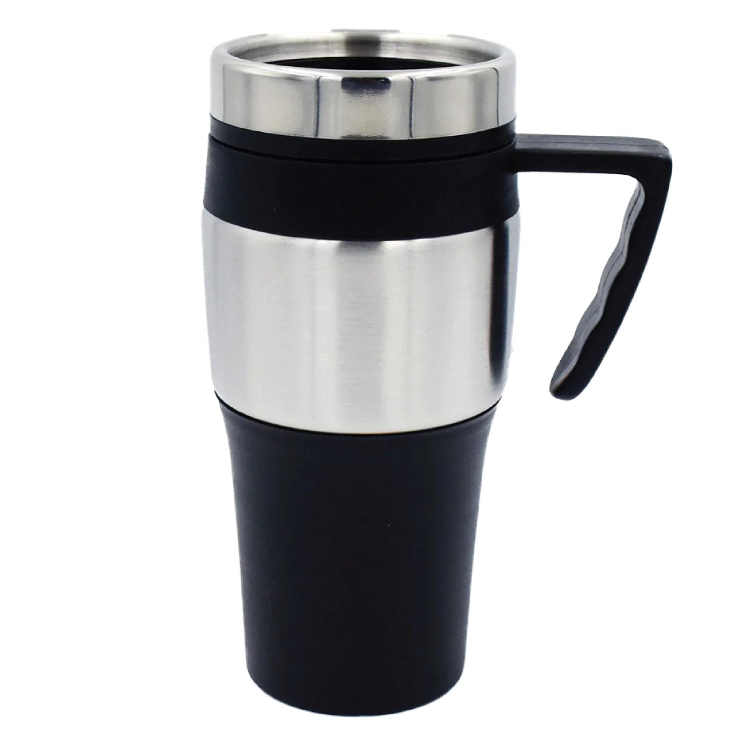 Elegant Black & Silver Thermos Bottle | Premium Office Use