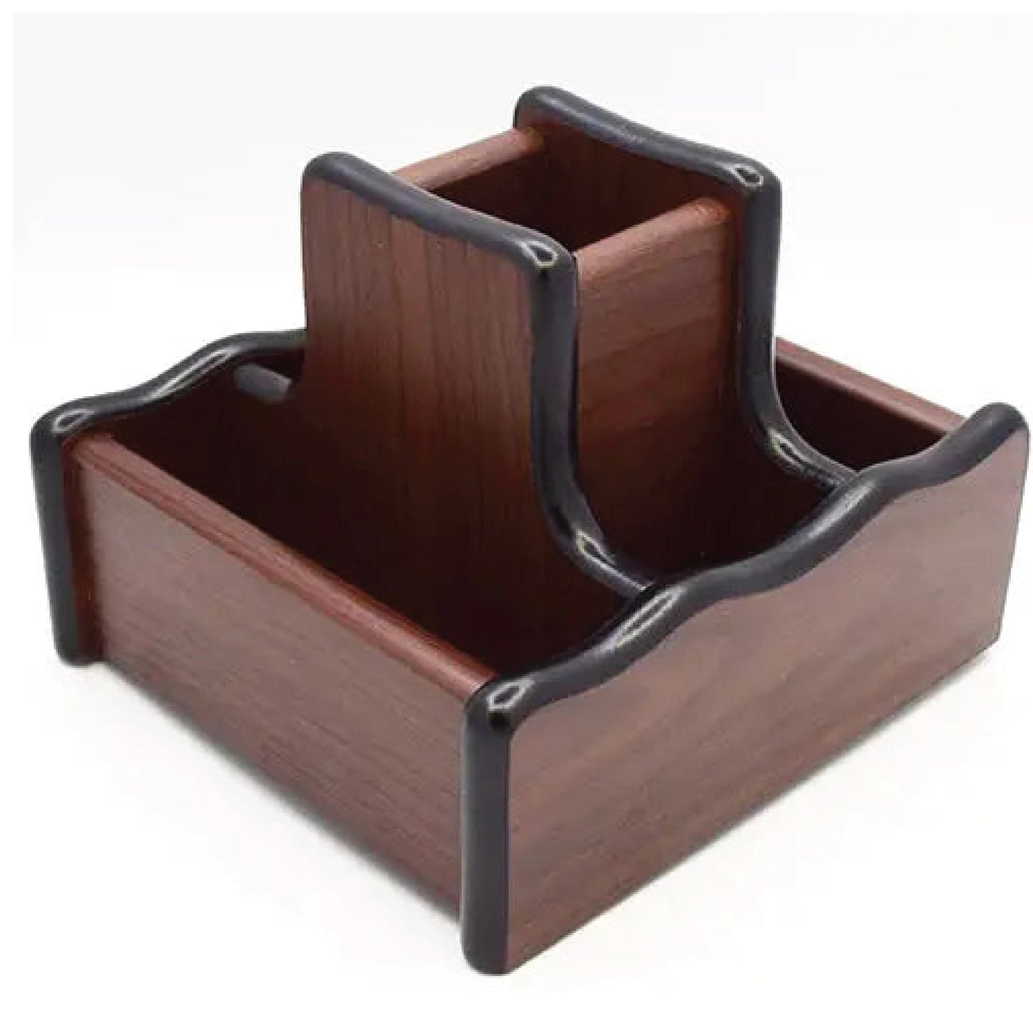 Wooden Table Stationery Holder | Unique Office Desk Organizer