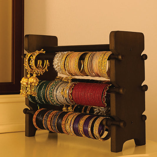 Wooden Bangles Stand – Laser-Crafted Jewellery Organizer & Bracelet Holder