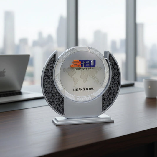 Multi-Color Office Trophy – Custom Engraved Corporate Achievement Award