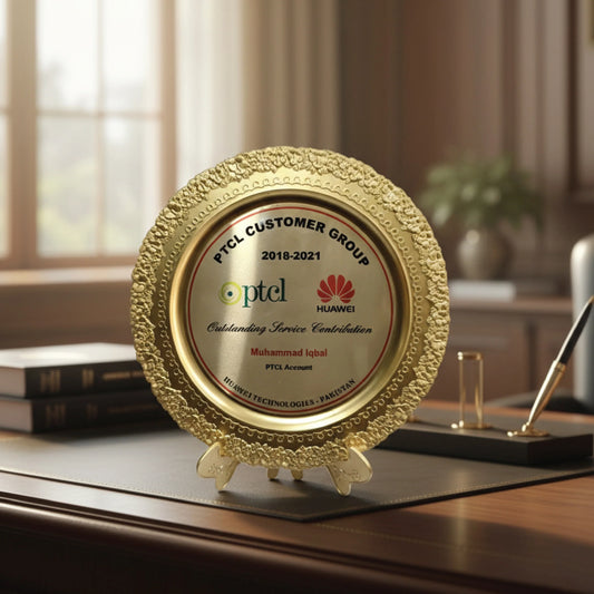 Premium Gold Filigree Decorative Award Shield