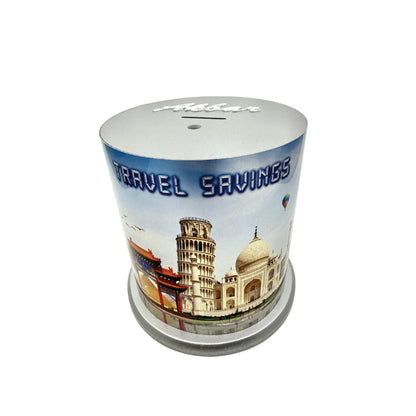 Travel Saving Box – Wooden Money Bank for Vacation & Adventure Savings