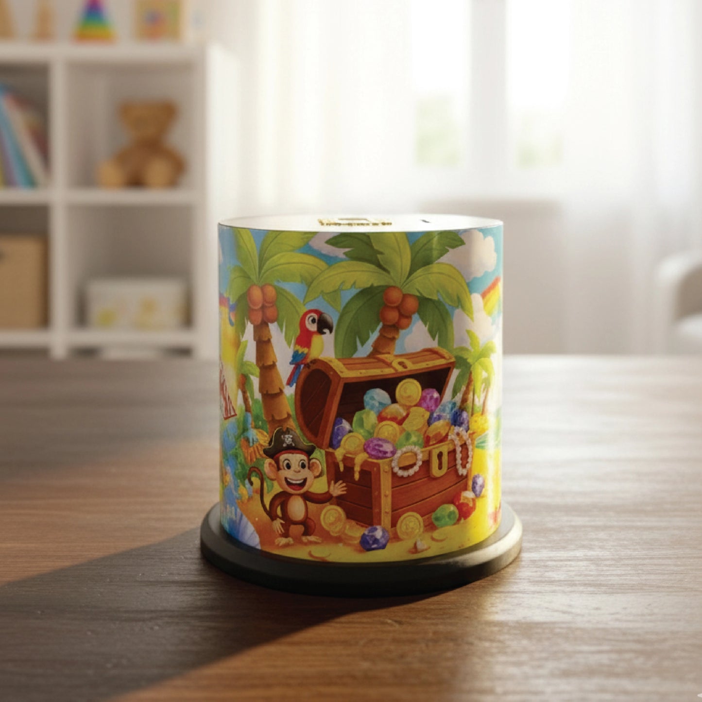 Children Cartoon Saving Box – Cute Wooden Money Bank for Kids