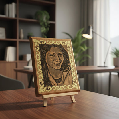 All Style Engraving on Wooden Frame | Custom Laser Engraved Gift & Décor