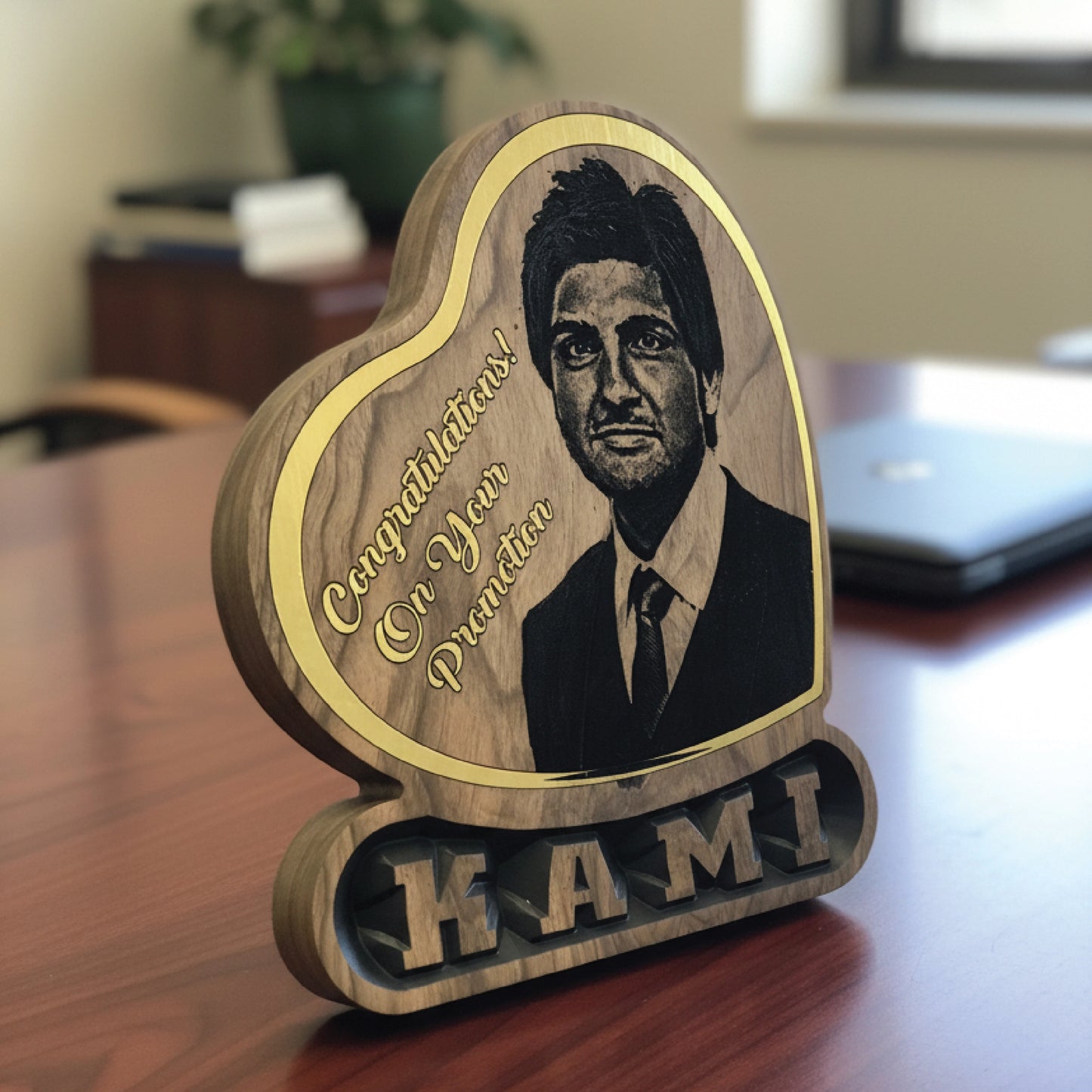 Personalized Image Printing with Name | Custom Wooden or Acrylic Gift Frame