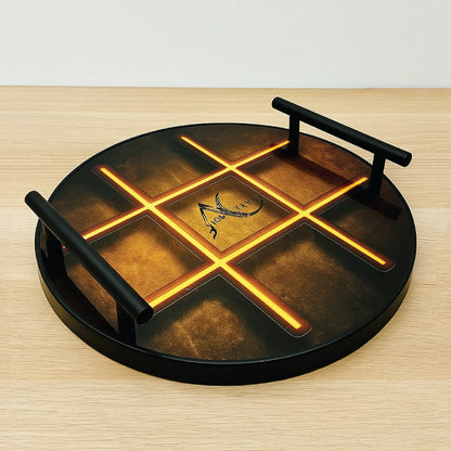 Round Tic Tac Serve Tray