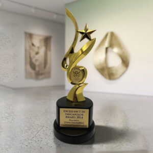 Rising Star Gold Flame Corporate Award – Premium Achievement Trophy