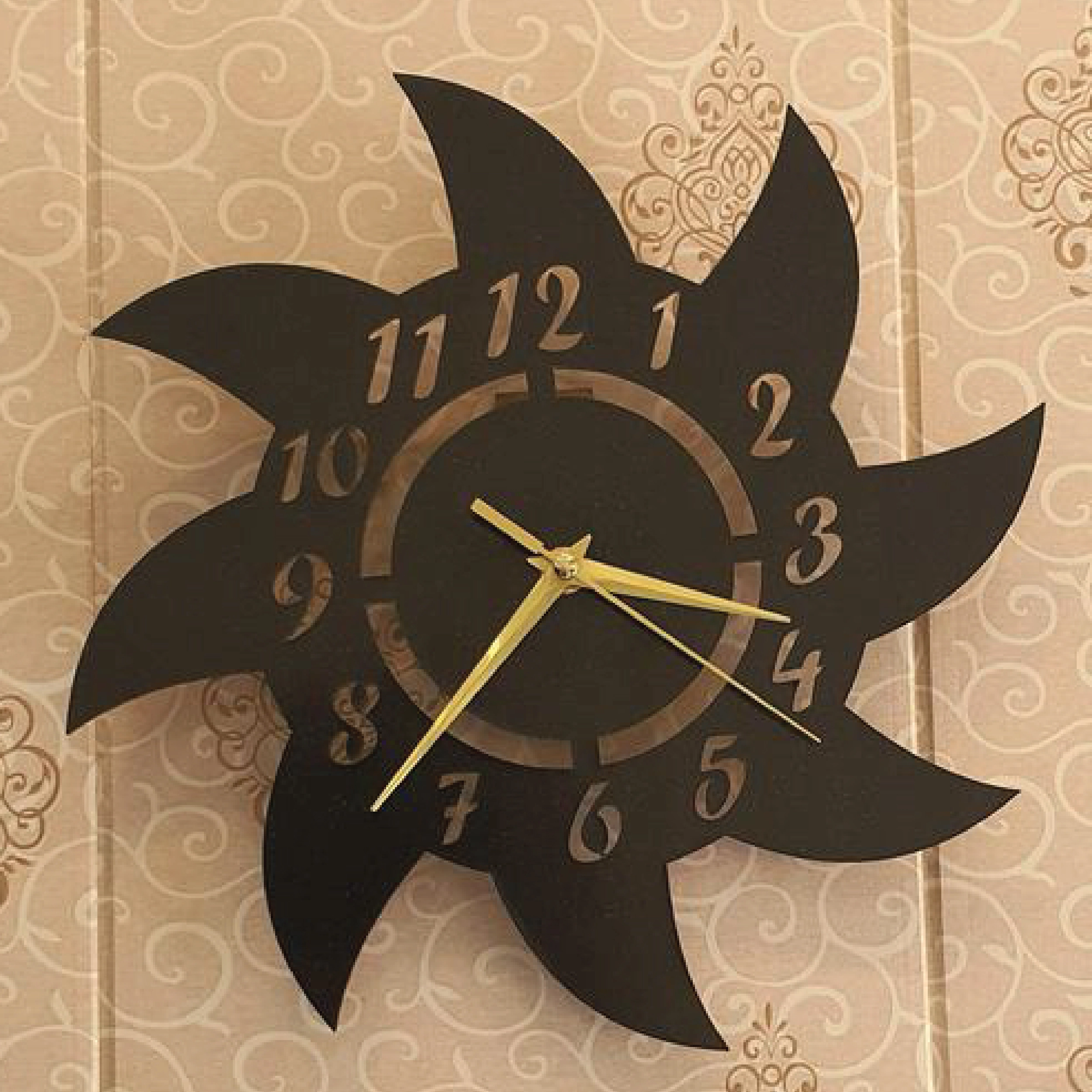 Tree Design Wooden Wall Clock – Nature Inspired Modern Home Décor (Multiple Designs Available) - Image 6