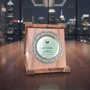 Premium Wooden Award Trophy Elegant Corporate & Event Recognition Trophy