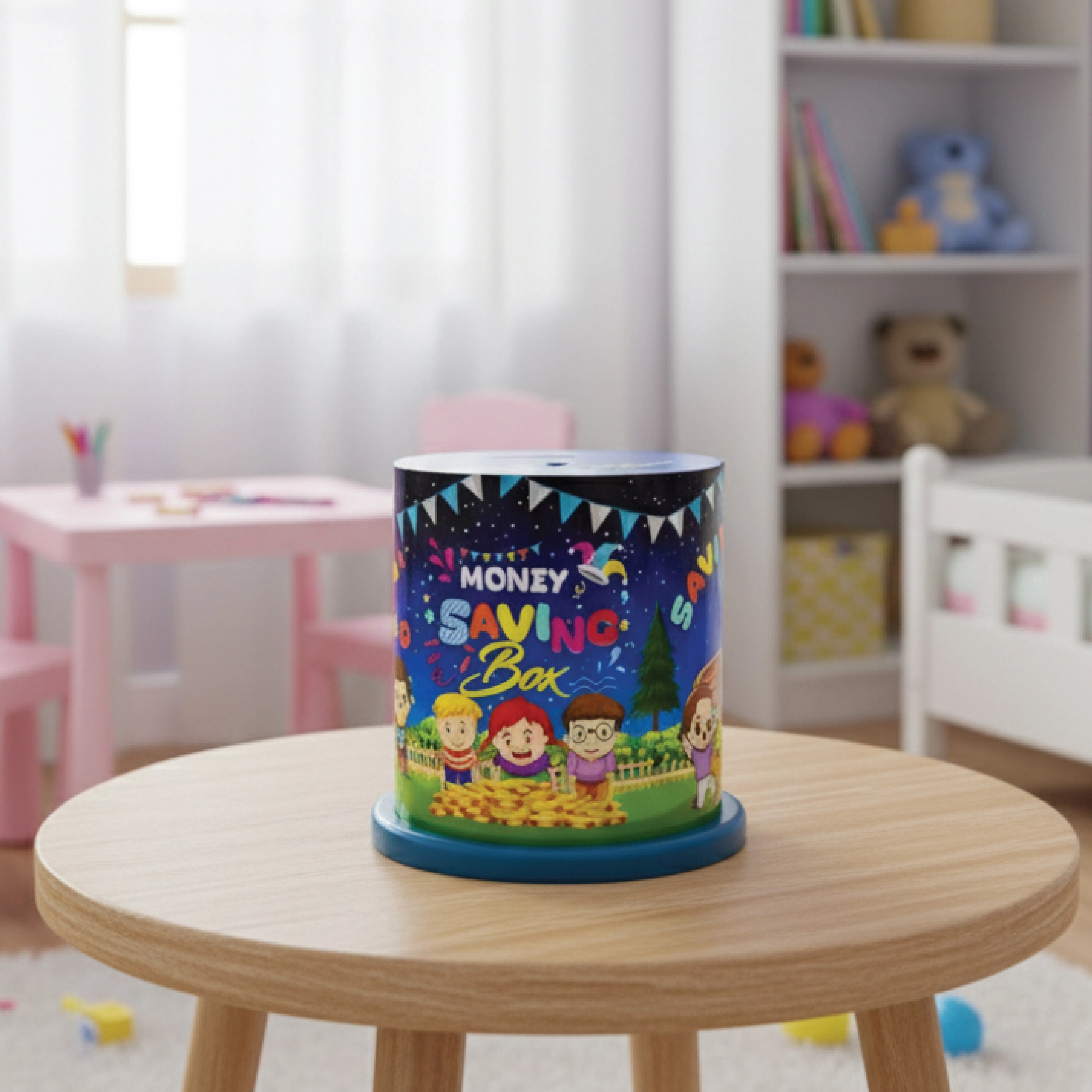 Birthday Celebration Laser-Crafted Saving Box – Personalized Wooden Money Bank Gift - Image 2