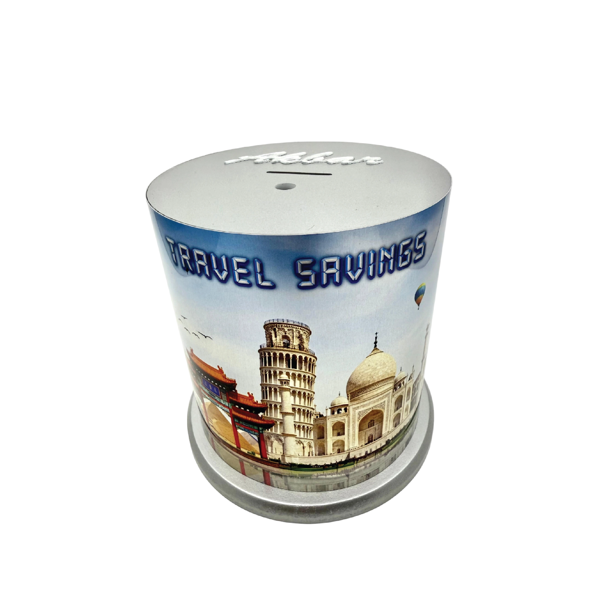 Travel Saving Box – Wooden Money Bank for Vacation & Adventure Savings