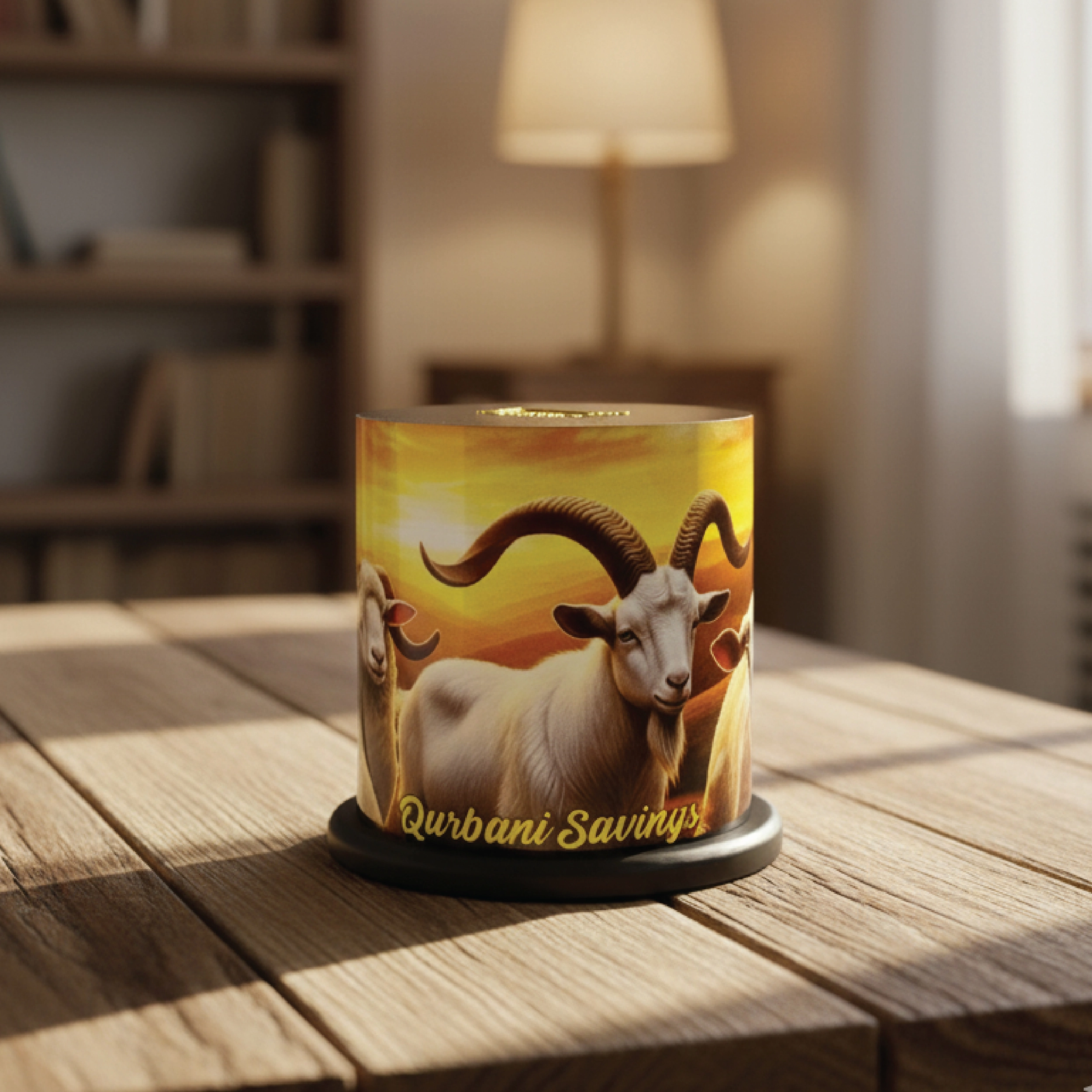 Eid ul Adha Wooden Saving Box – Islamic Money Bank for Qurbani & Charity - Image 3