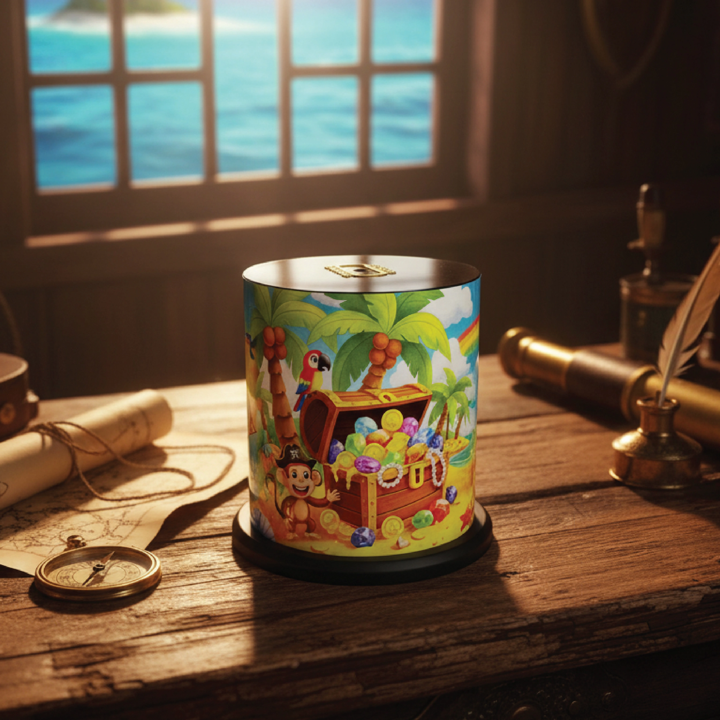 Children Cartoon Saving Box – Cute Wooden Money Bank for Kids - Image 6