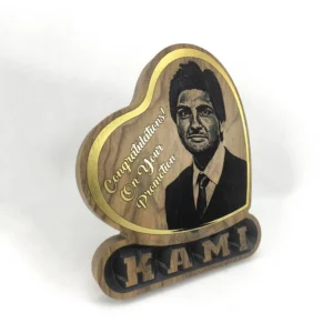 Birthday Laser Engraved Wooden Plaque ? Personalized Name & Logo Gift